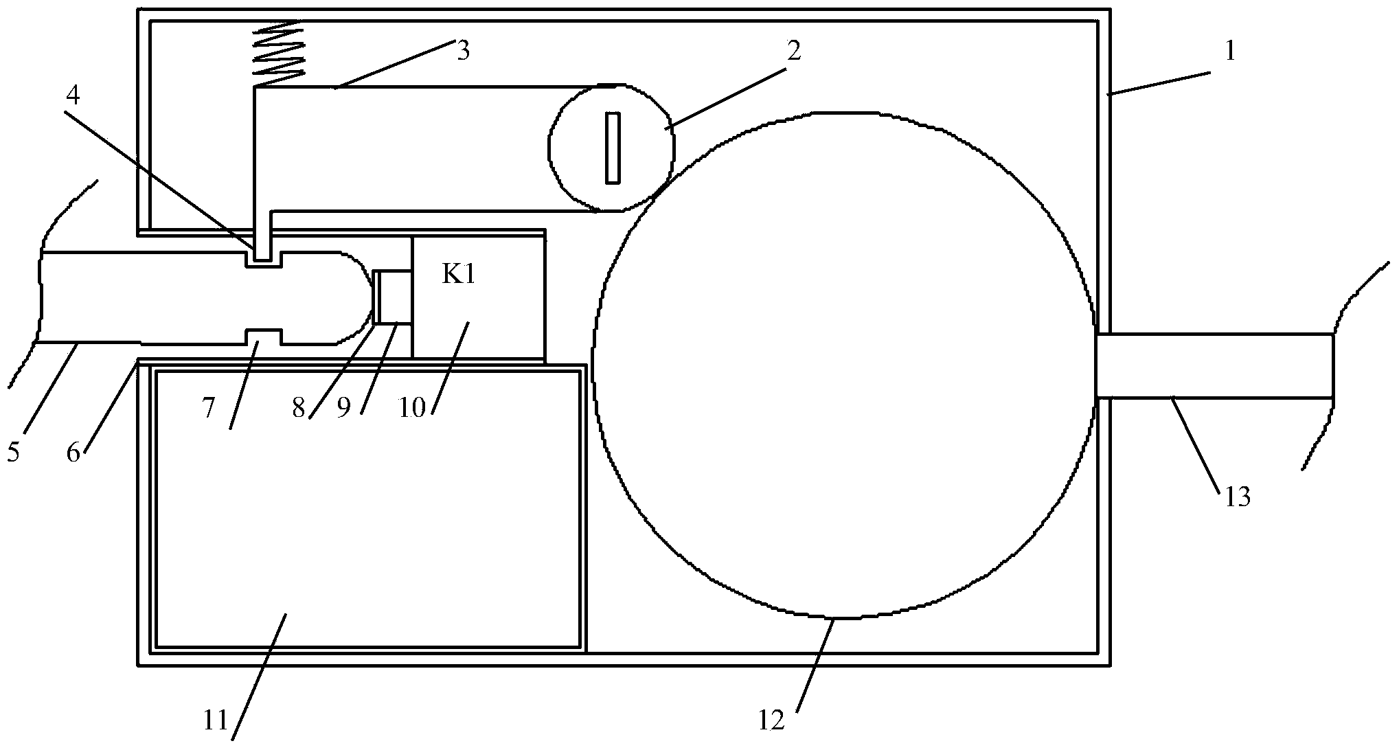 Antitheft alarm lock and production method thereof