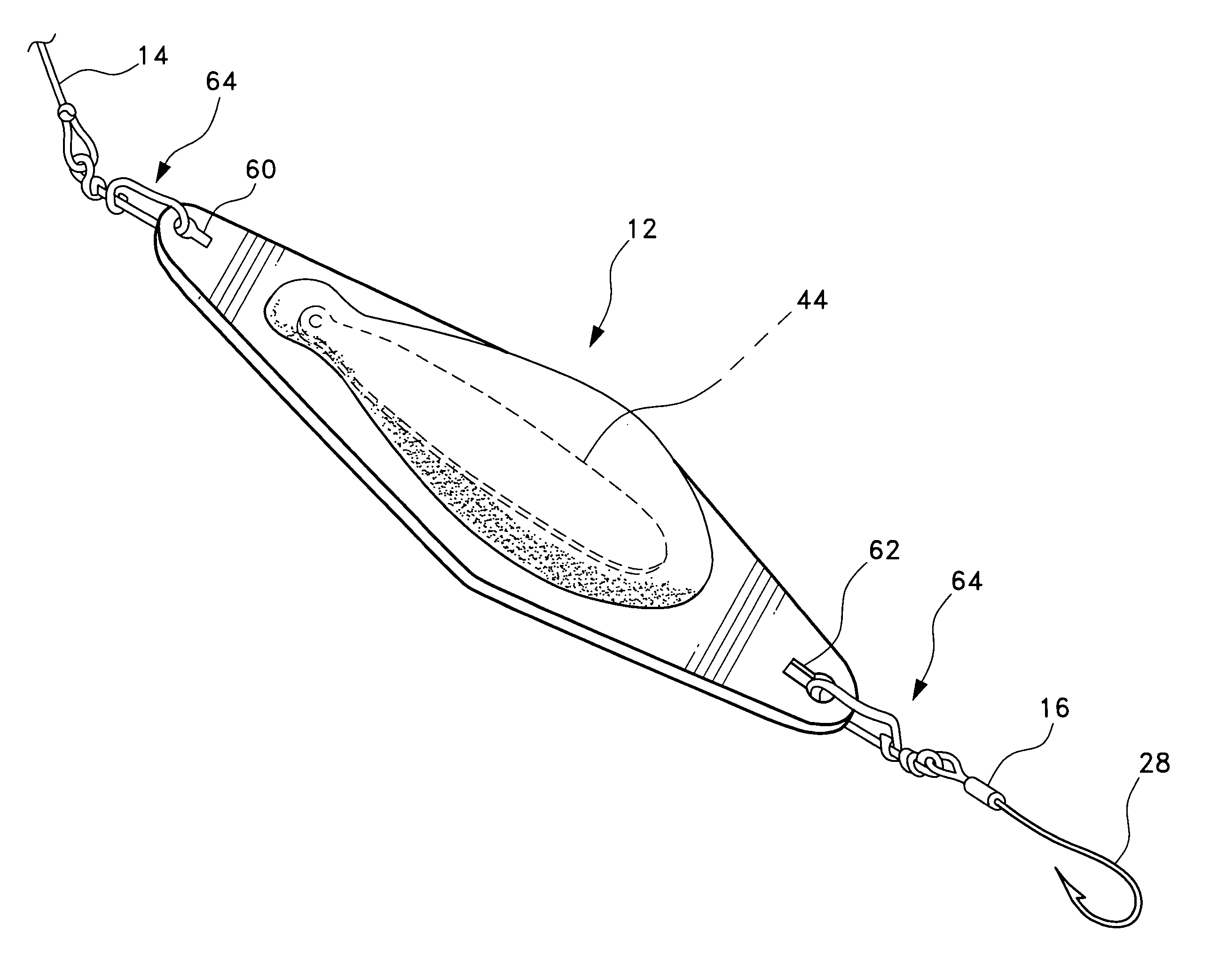 Variable weight diamond jig fishing lure