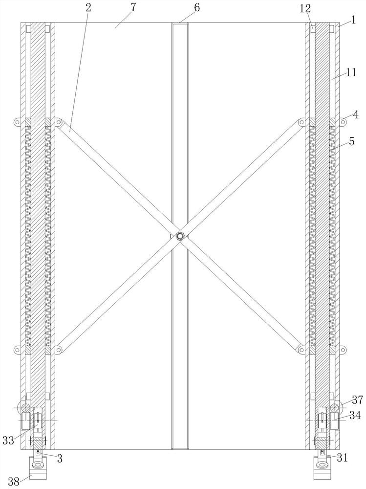 A construction protection fence suitable for complex terrain