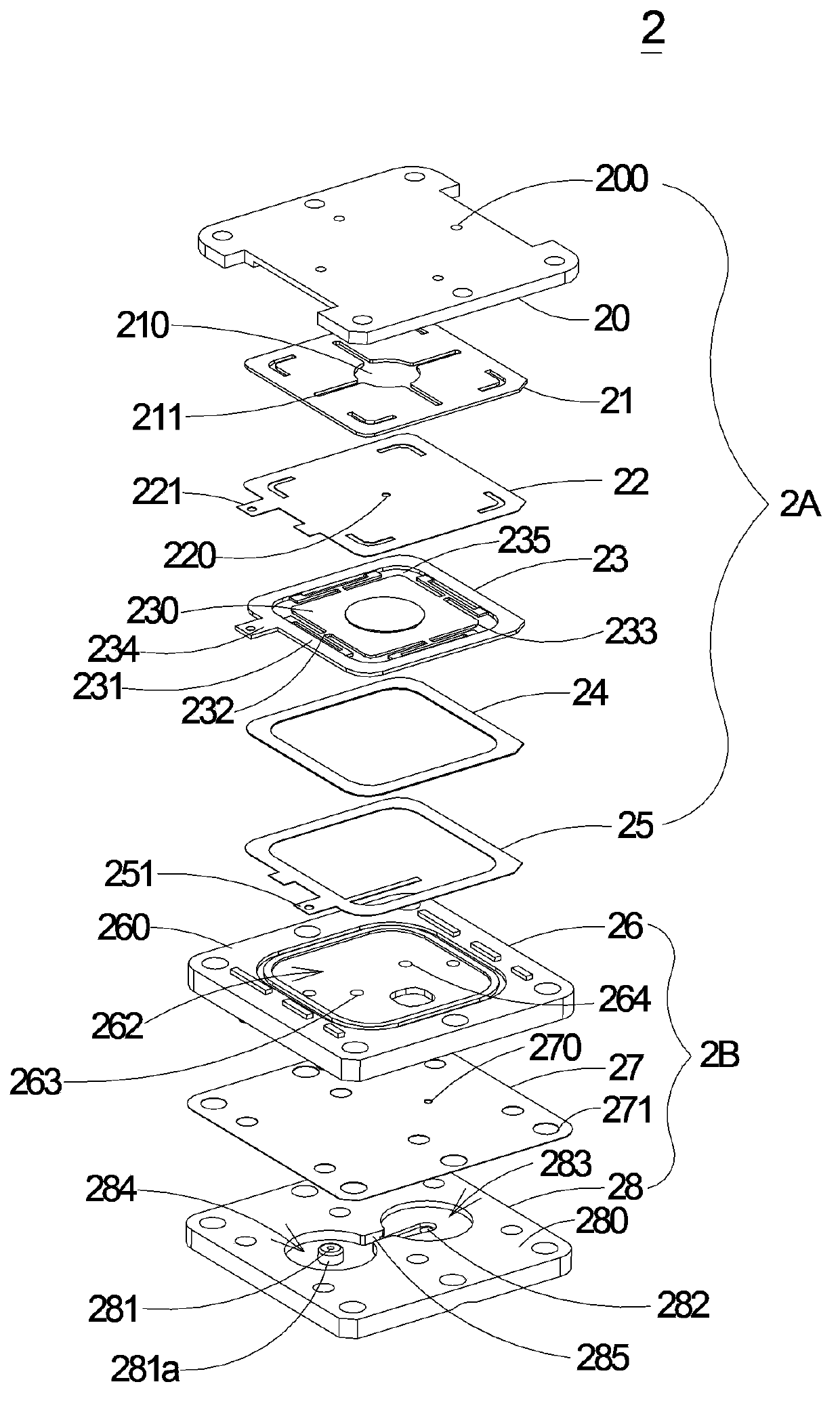 Miniature pneumatic power device