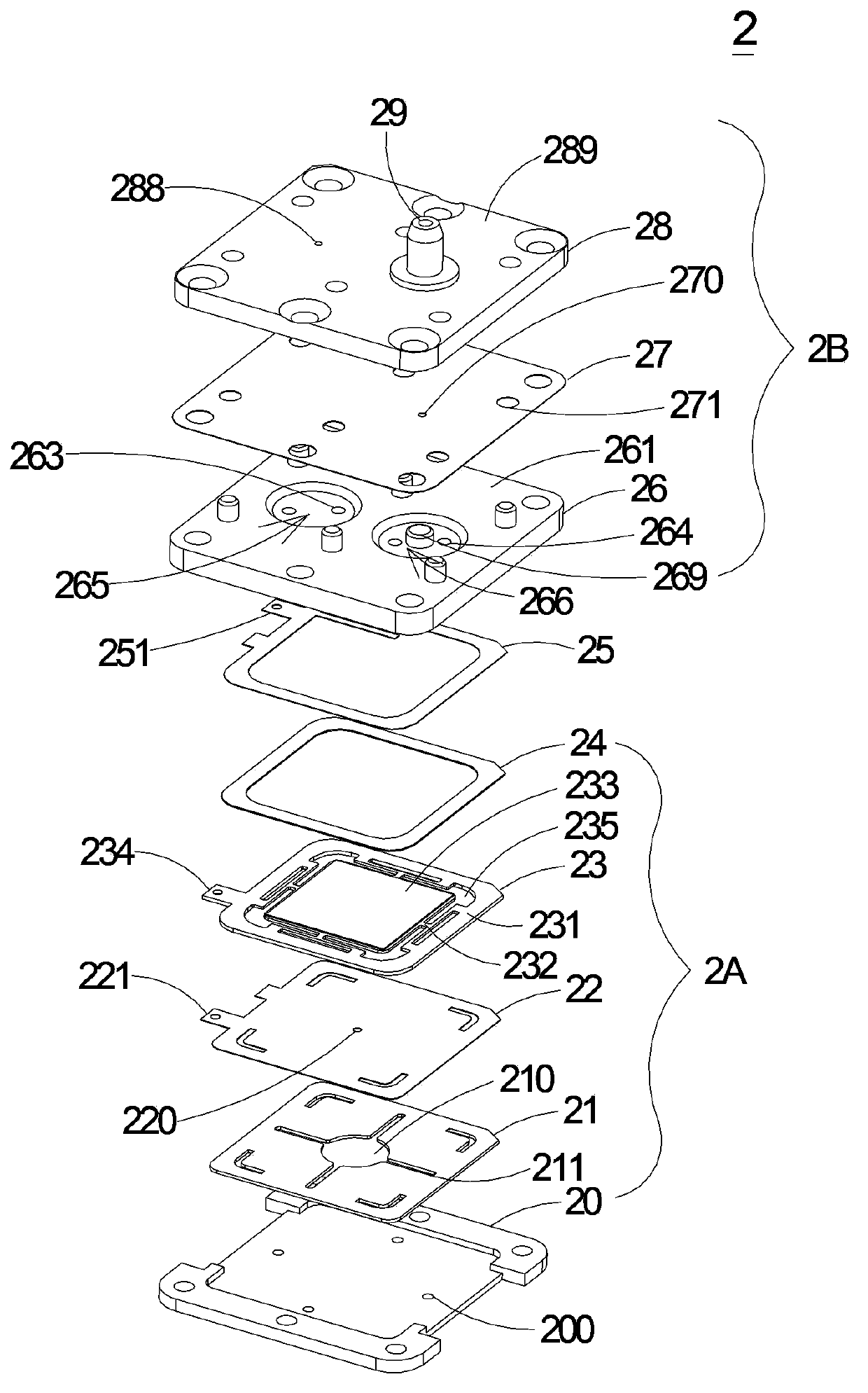 Miniature pneumatic power device