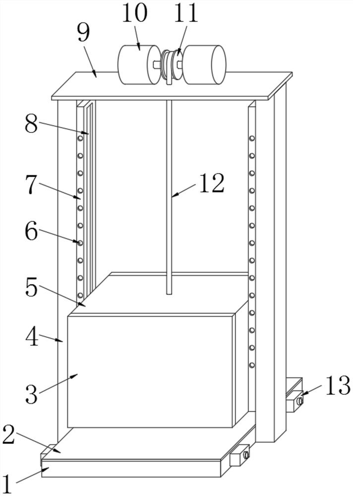 An all-steel intelligent building construction lifting platform