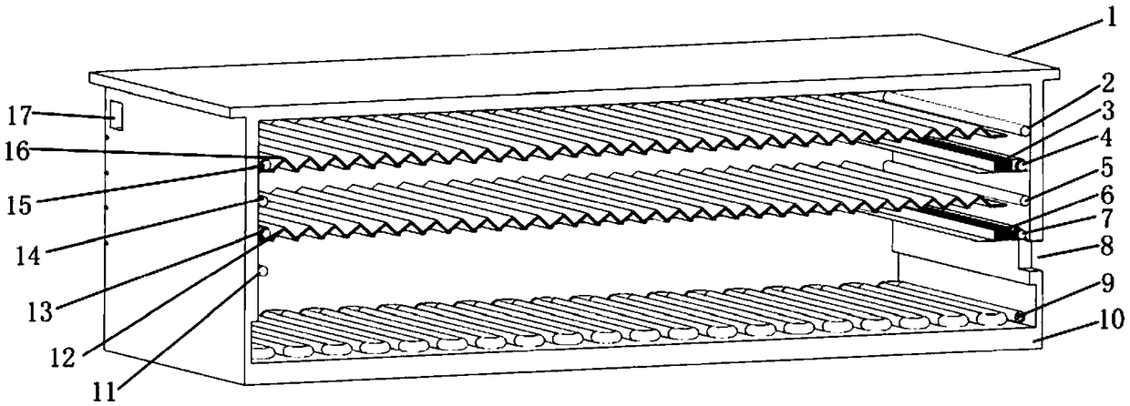 Solar photovoltaic-photothermal-hot wind integrated heat collection device