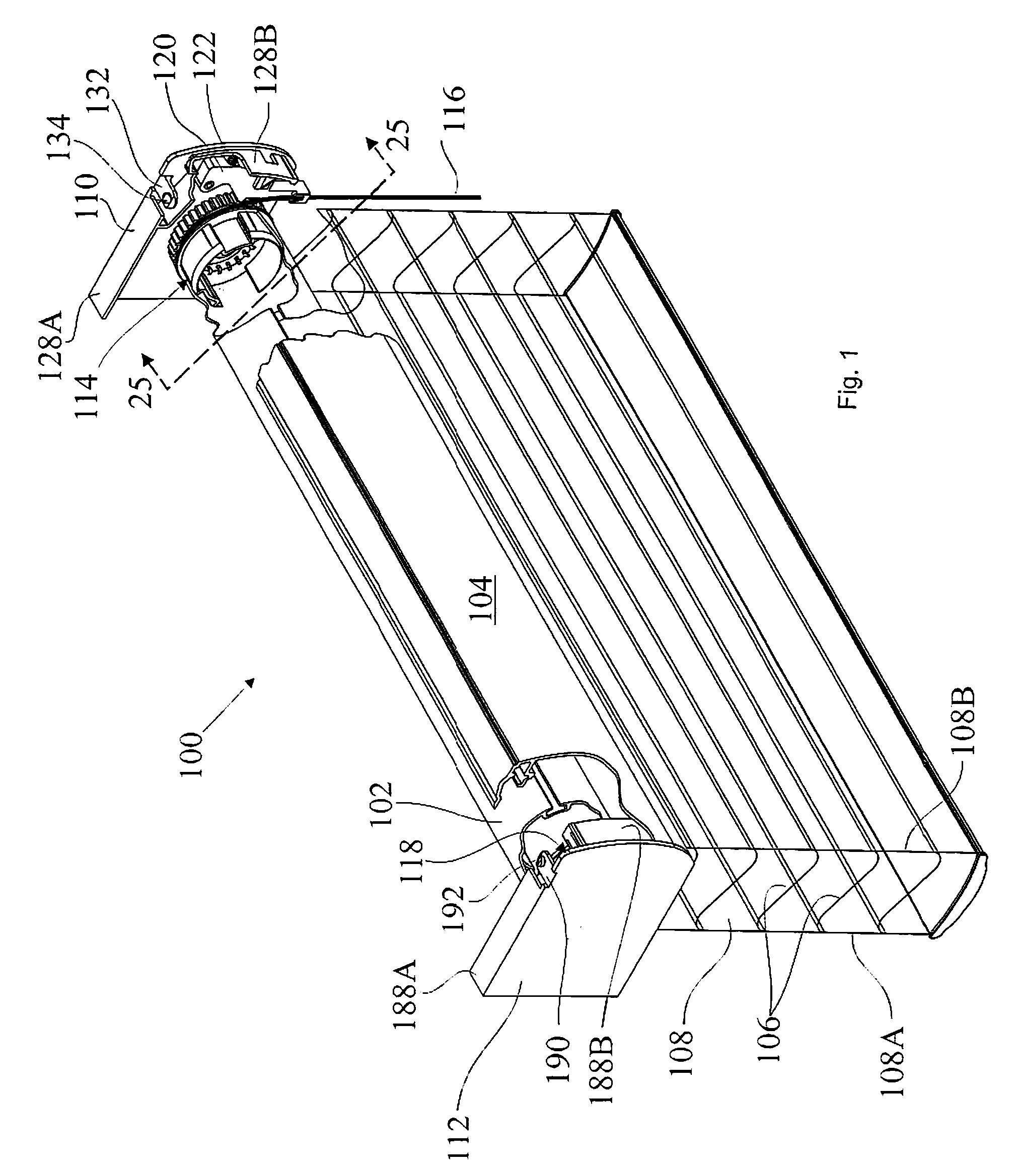 Single cord drive for coverings for architectural openings