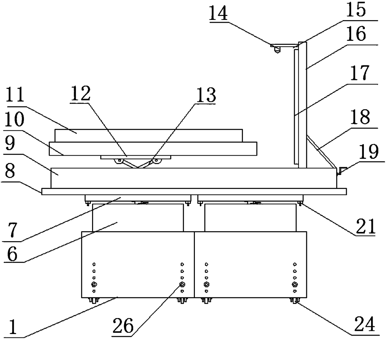 Rotatable building sand table used in building sales office for outward display