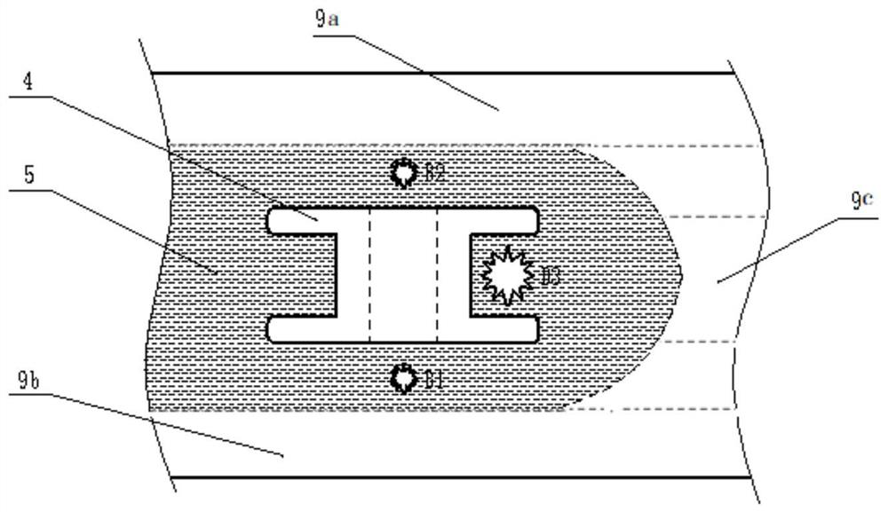 A progressive laser shock ultra-thin plate continuous riveting device and riveting method