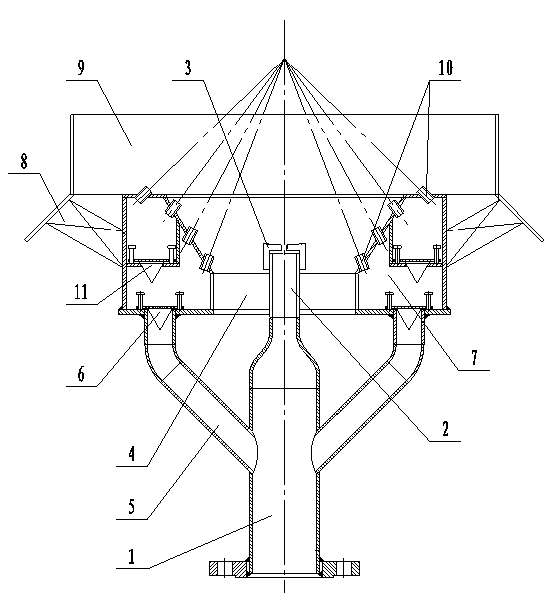 Automatic staged methane burner