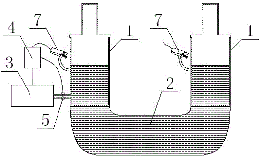 Static levelling instrument system having automatic water supplementing and draining functions