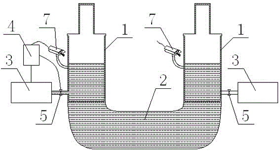 Static levelling instrument system having automatic water supplementing and draining functions