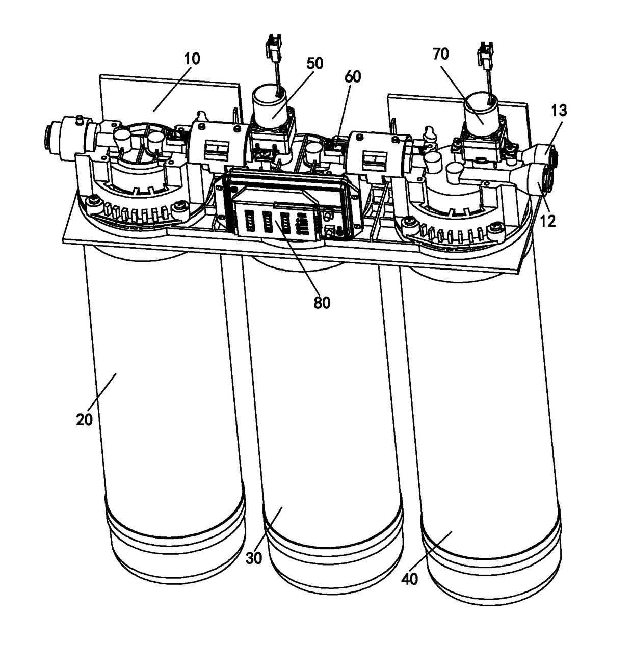 Water purifier capable of automatic flushing and cleaning