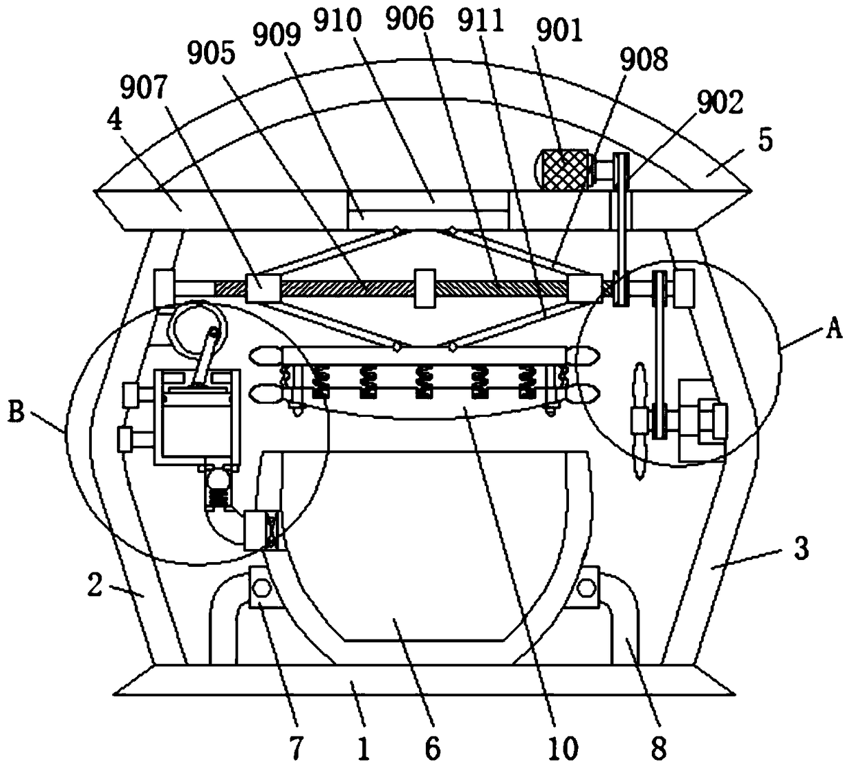 Device enabling made soybean paste to be tasty based on enlarging air pressure to accelerate molecular collision