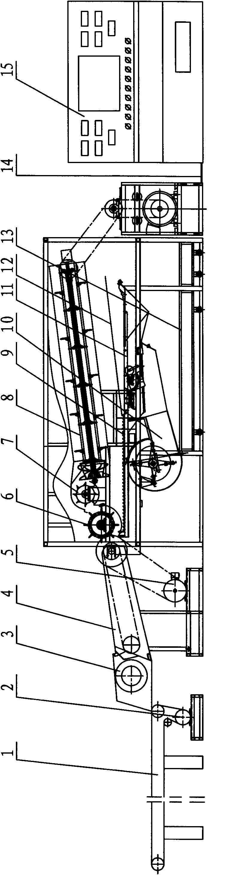 Longitudinal axial flow threshing and cleaning testing device