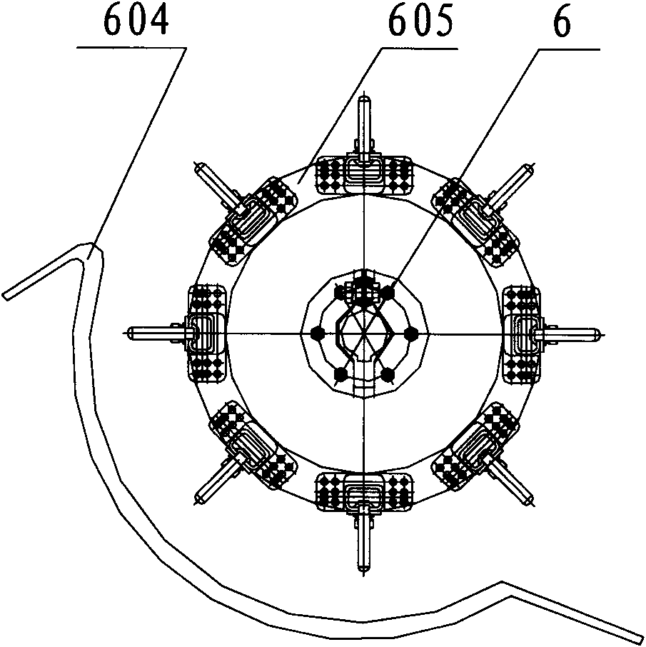 Longitudinal axial flow threshing and cleaning testing device