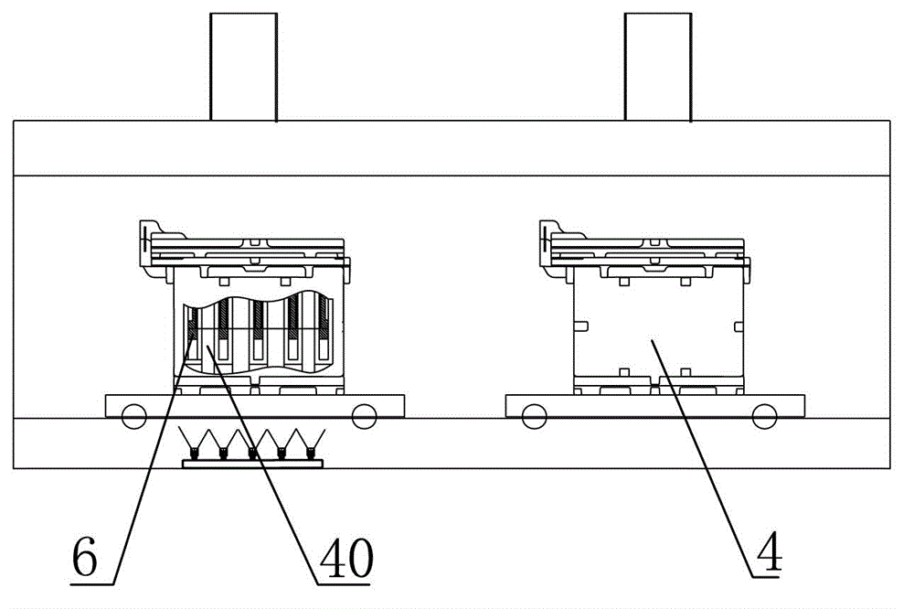 Method and device for controlling cooling speed of core assembling casting