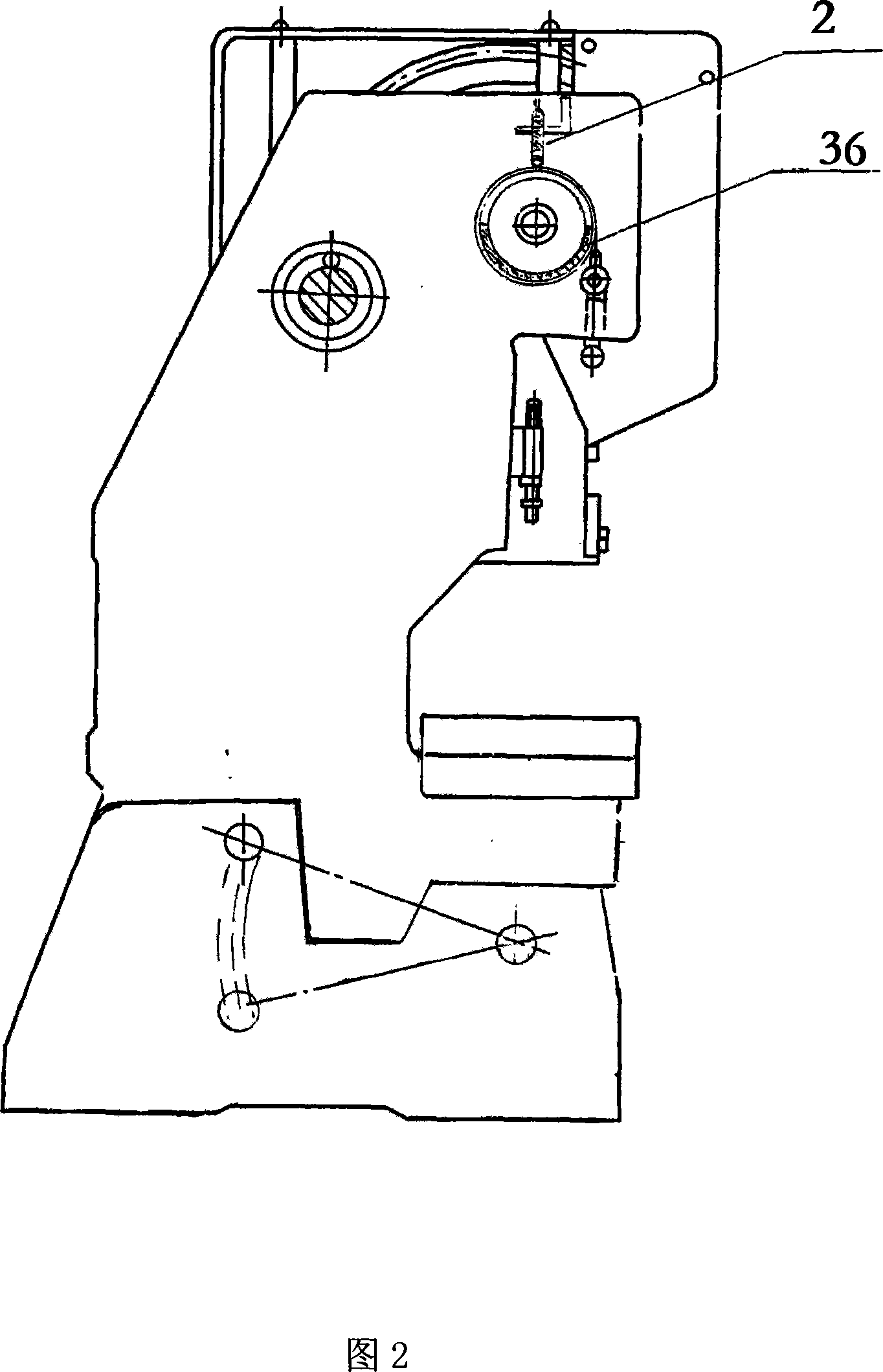 Adjustable stepless electricity loss emergency braking device used for pressure machine