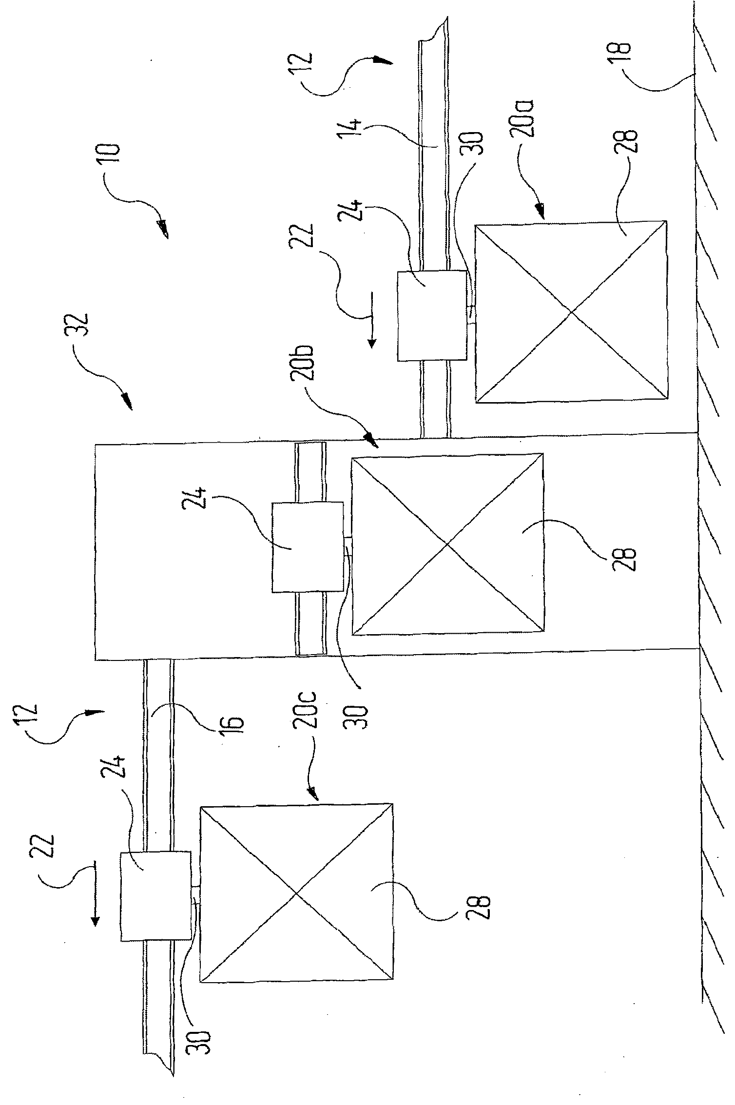 Device for transferring articles and conveyor system comprising said device