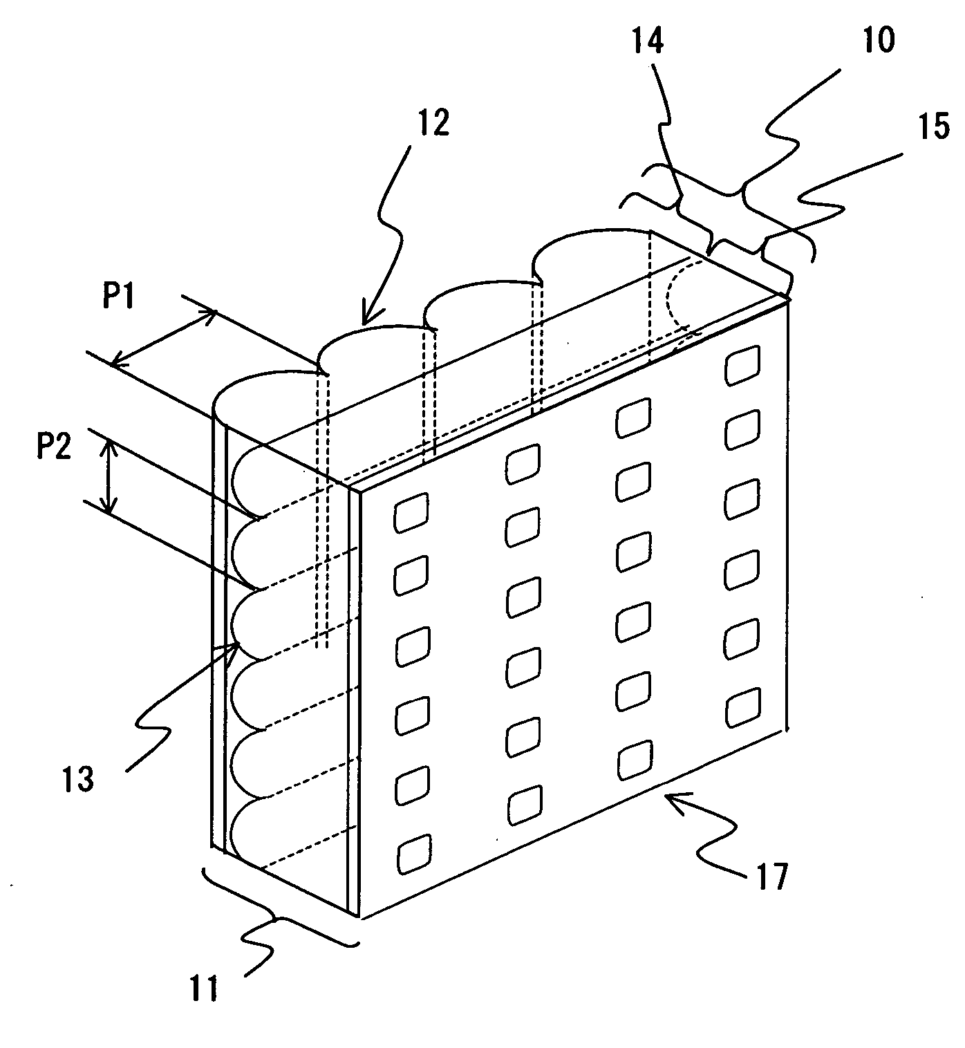 Lenticular lens sheet, rear projection type screen, and rear projection type projector, and lenticular lens sheet producing method