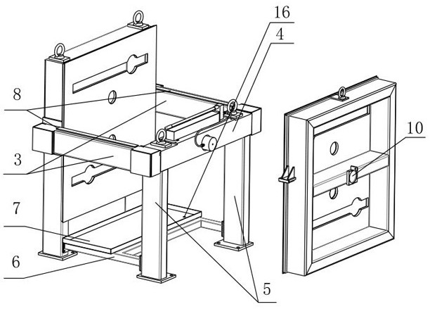 Electrodialysis electrode water plate water pressure test tool and detection method