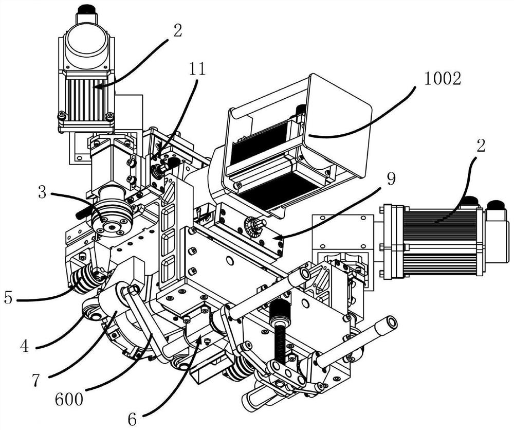 Back gouging device for joint of circular reinforcing rib web and panel