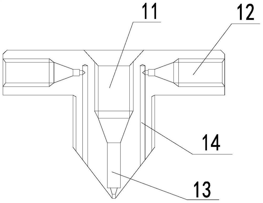 Coaxial fluid liquid path structure