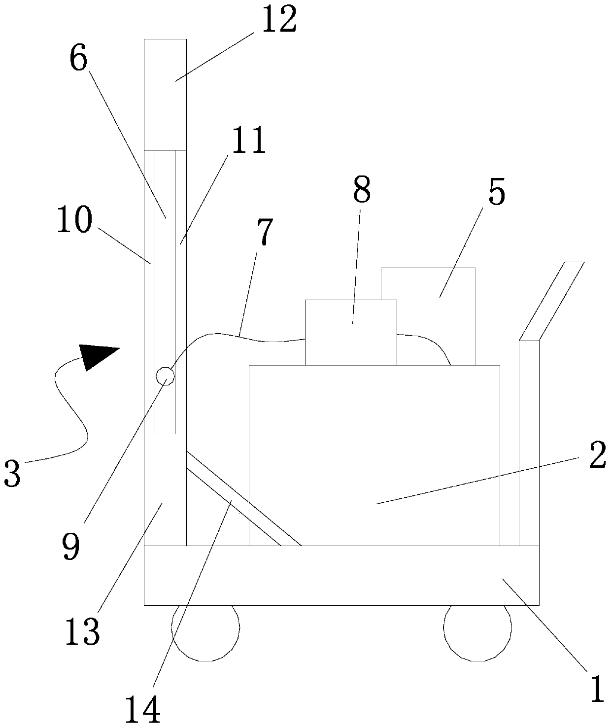 Portable heat flow insulating device for actual fire scenes