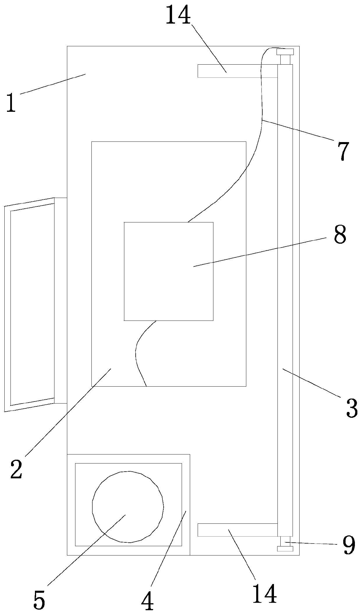 Portable heat flow insulating device for actual fire scenes