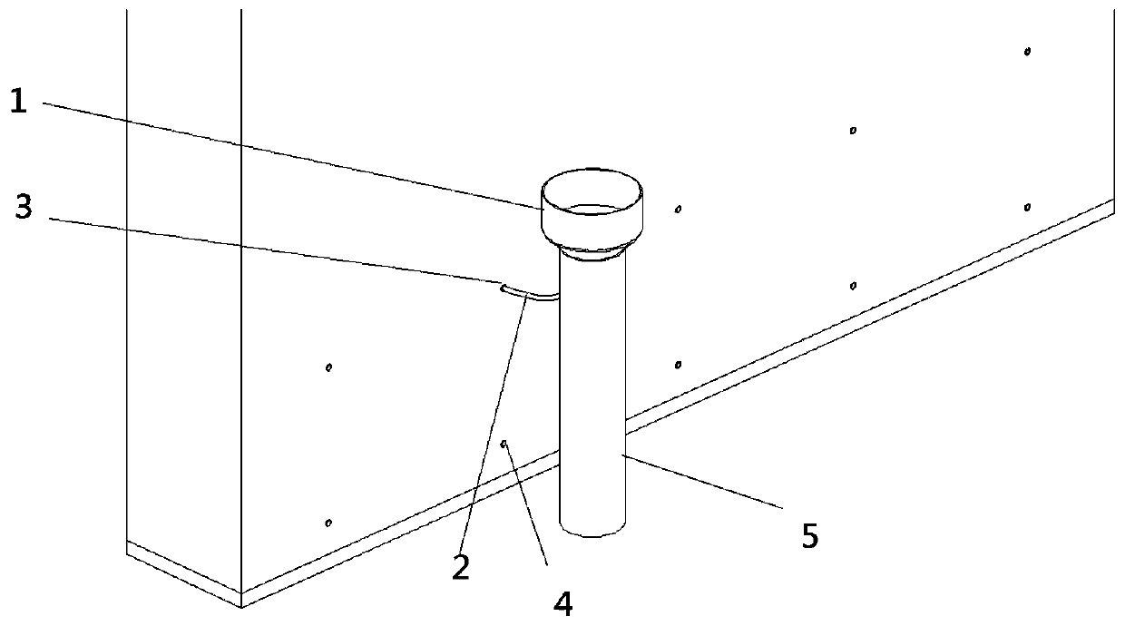 Vertical reinforcement sleeve grouting assisting device and method