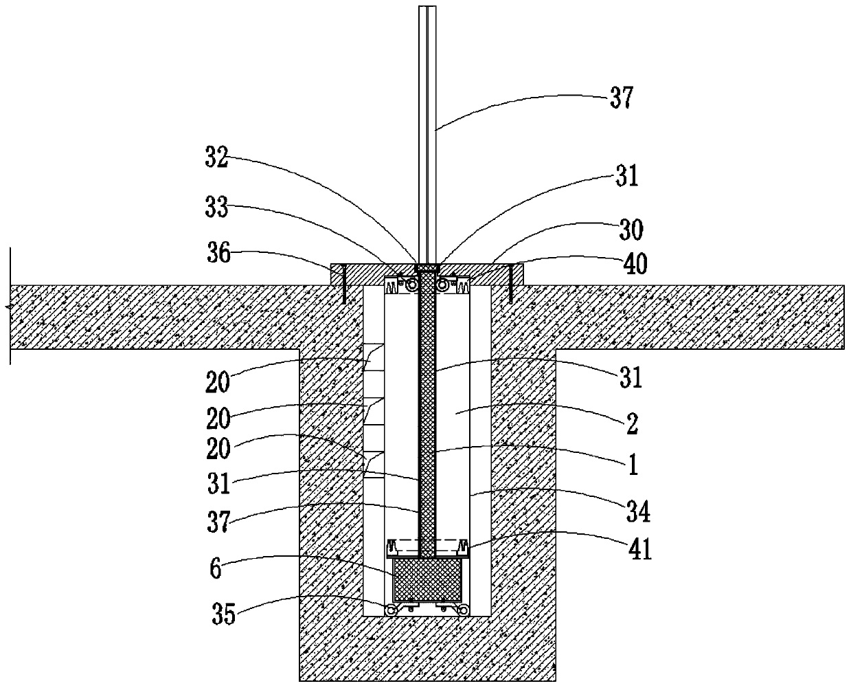 Anti-flooding device and anti-flooding system of building entrance