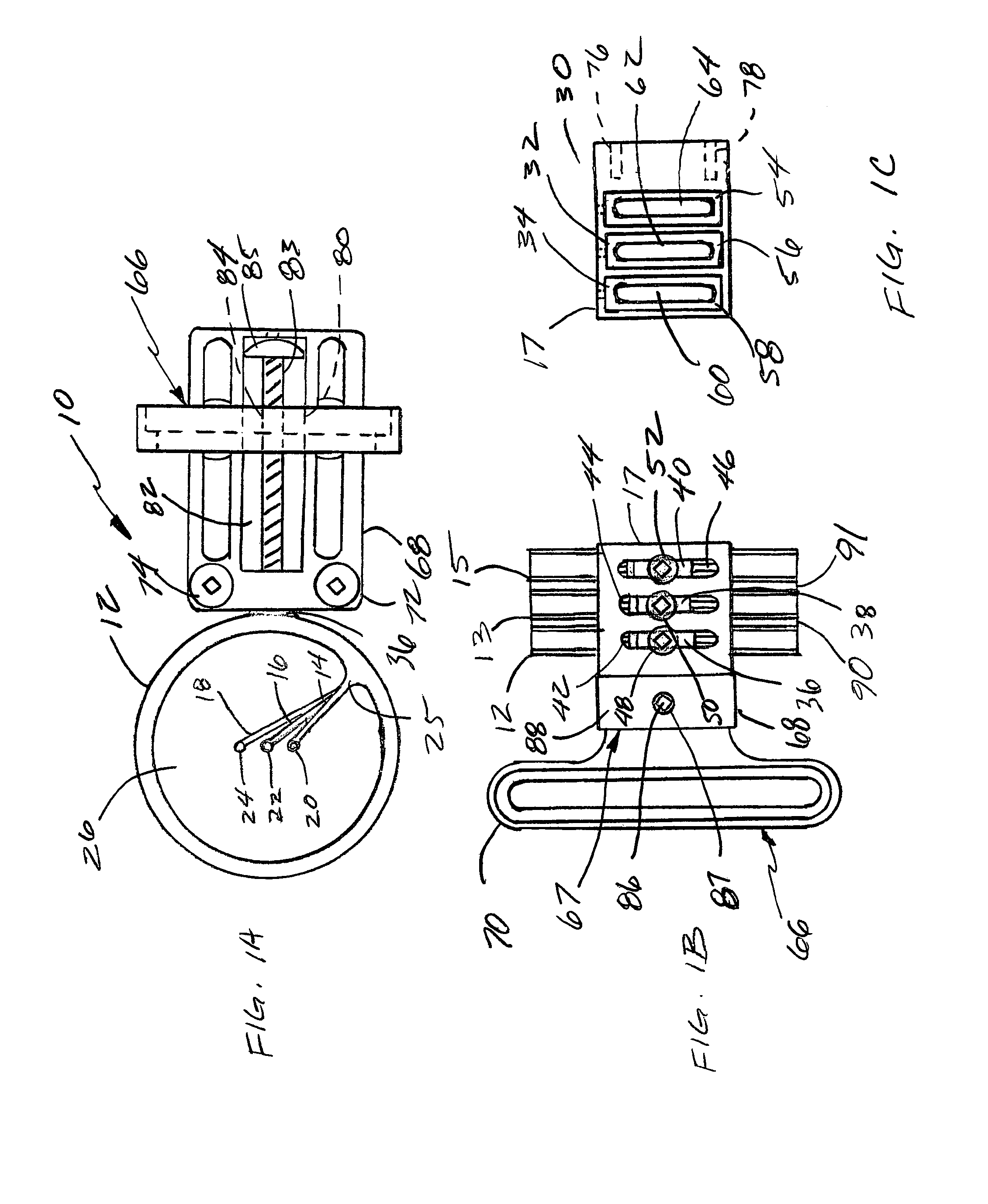 Bow sight with angled pins