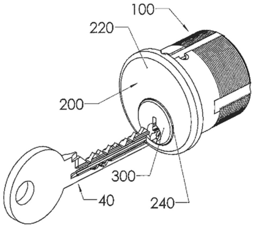 Cylinder lock unit and an associated key