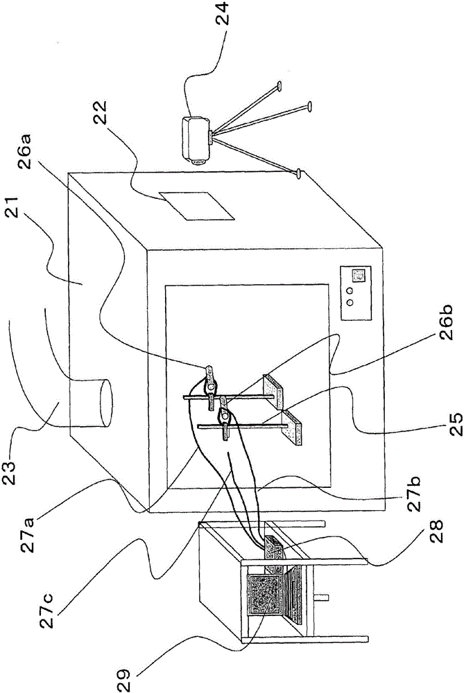 Stability evaluation test device and stability evaluation test method for electric storage device