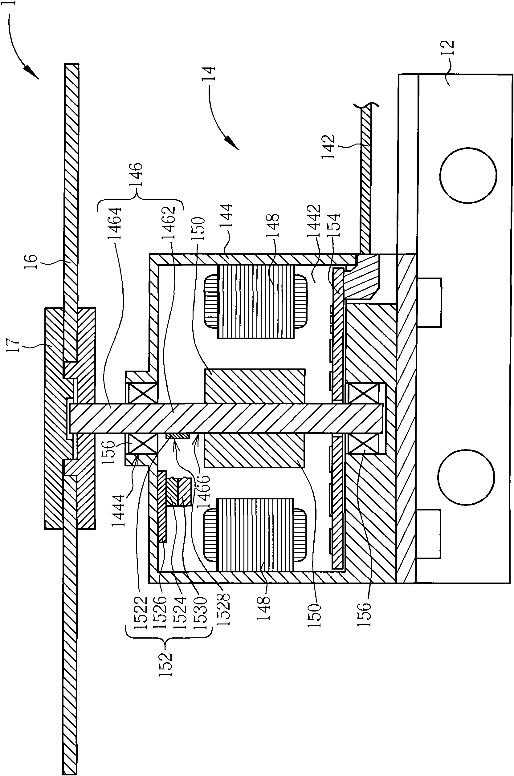 Color wheel motor, color wheel module and projection device