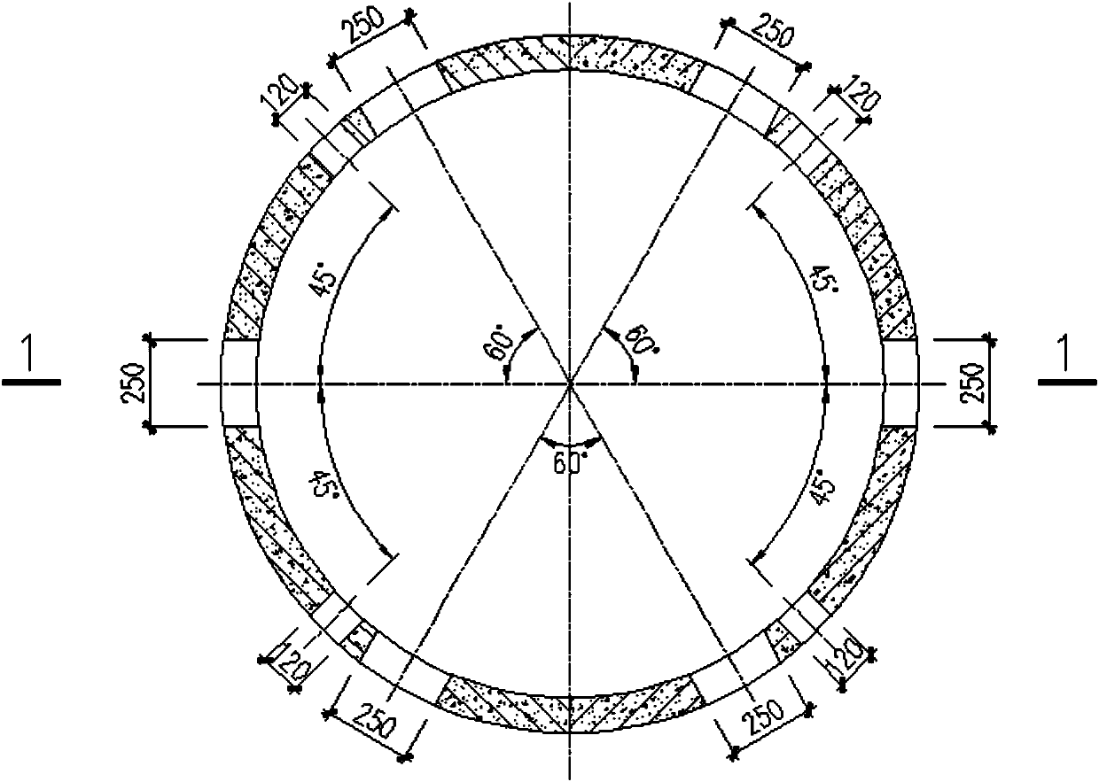 Circular platform type mudflat construction reef and construction method thereof