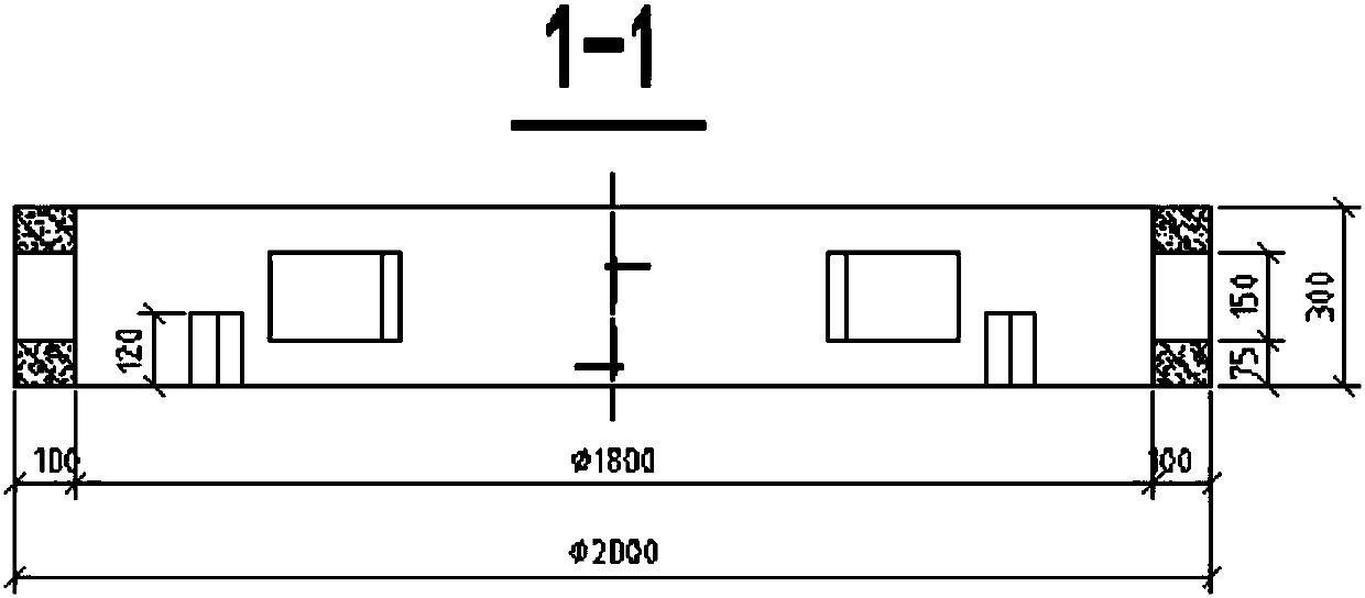 Circular platform type mudflat construction reef and construction method thereof