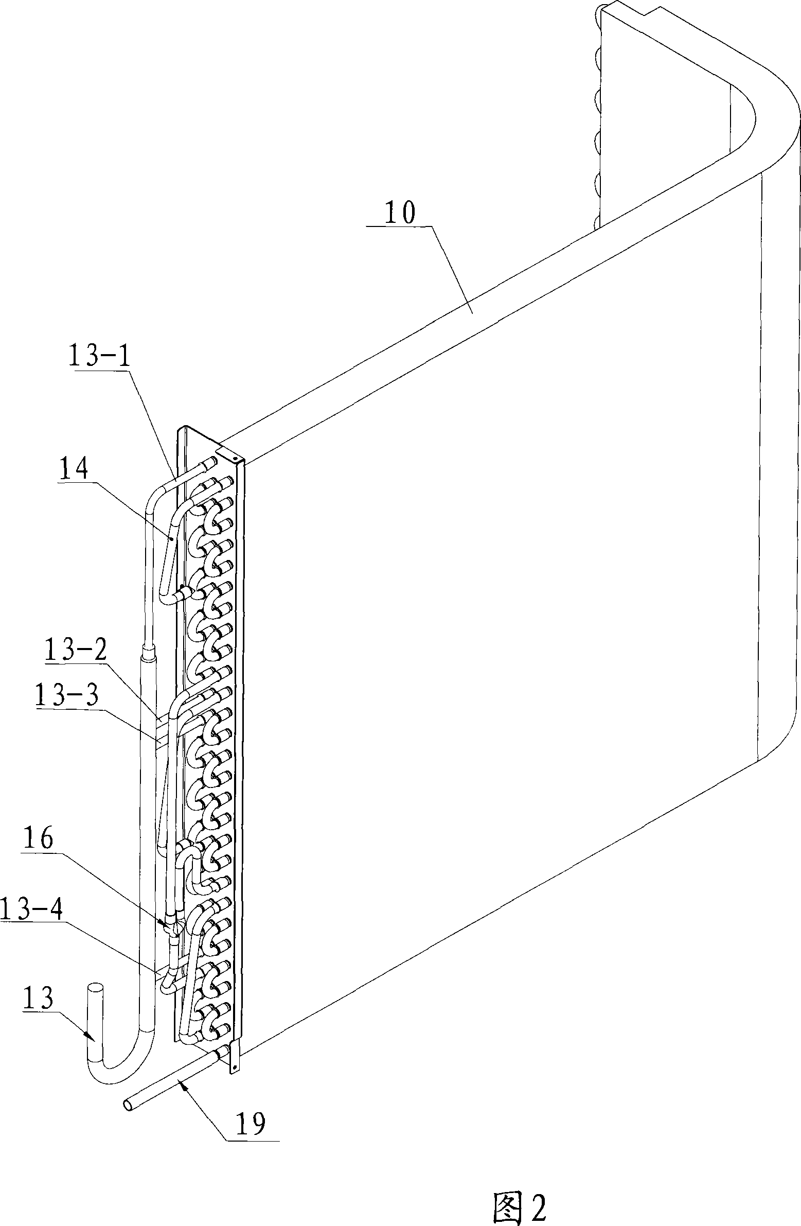 Heat converter for outdoor machine of air-conditioner and outdoor aerials using the same