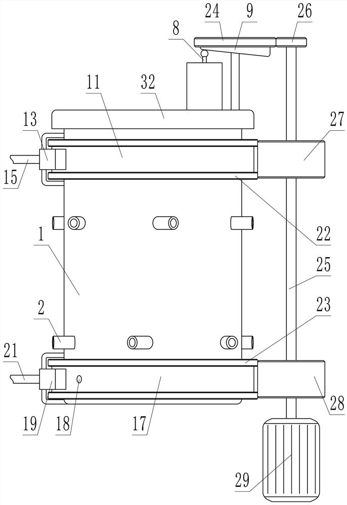 Cleaning device for orthopedic slices after decalcification