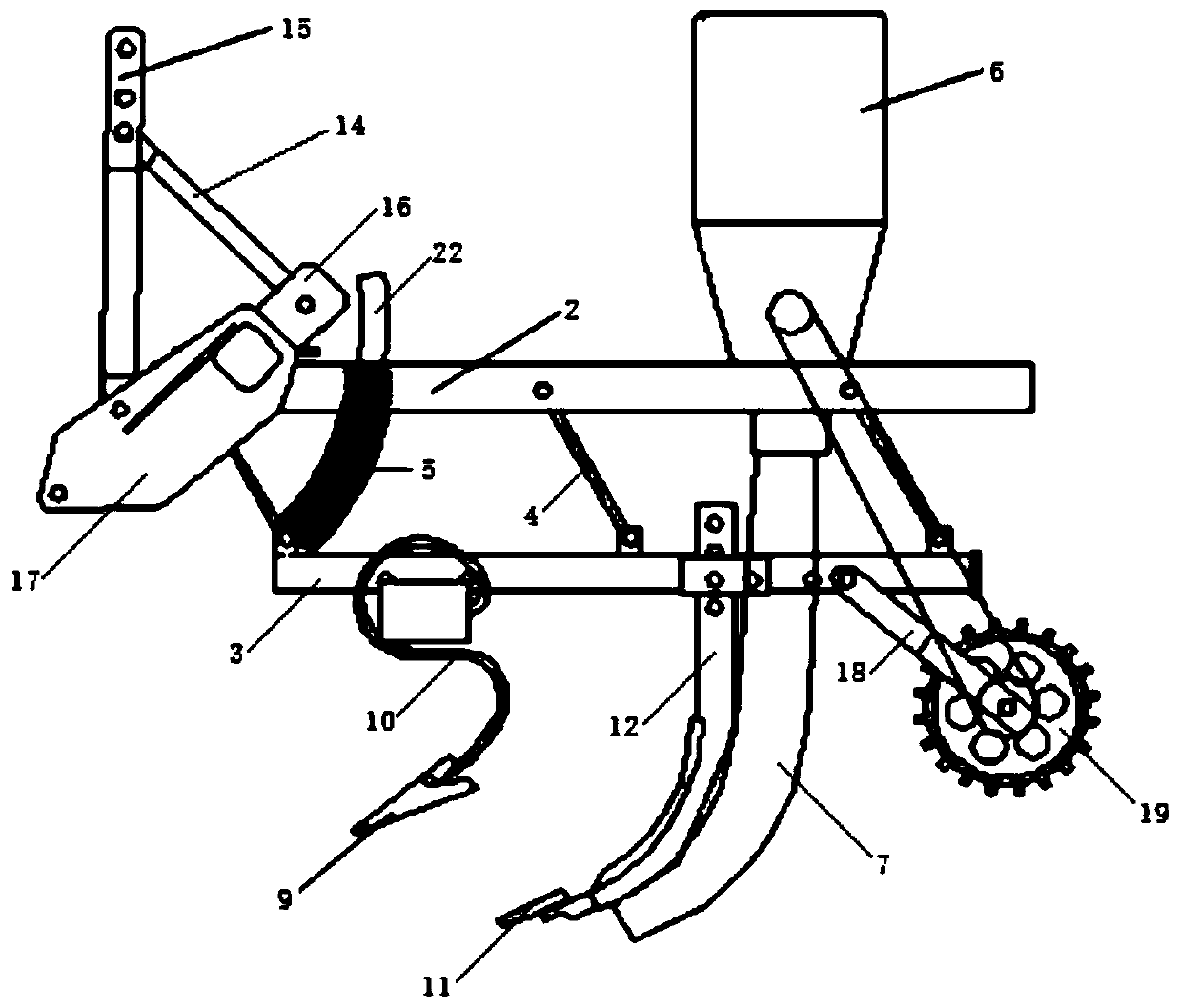 Vibration deep soil-loosening fertilizer applicator