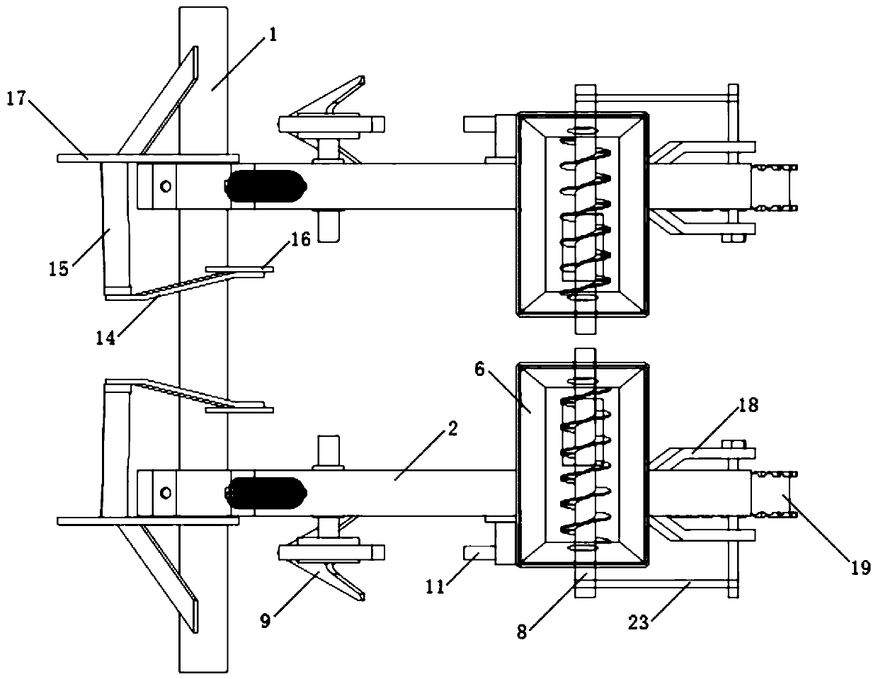 Vibration deep soil-loosening fertilizer applicator