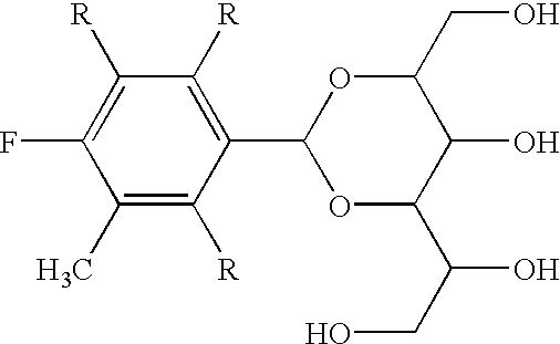 Method of producing high yield alditol acetals with mineral acids and surfactants