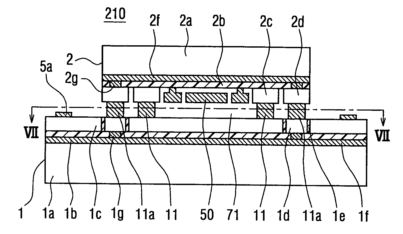 Semiconductor device having multiple substrates