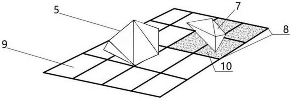 A mine-used frp grid-coal gangue-self-compacting concrete regenerated roof and its construction method