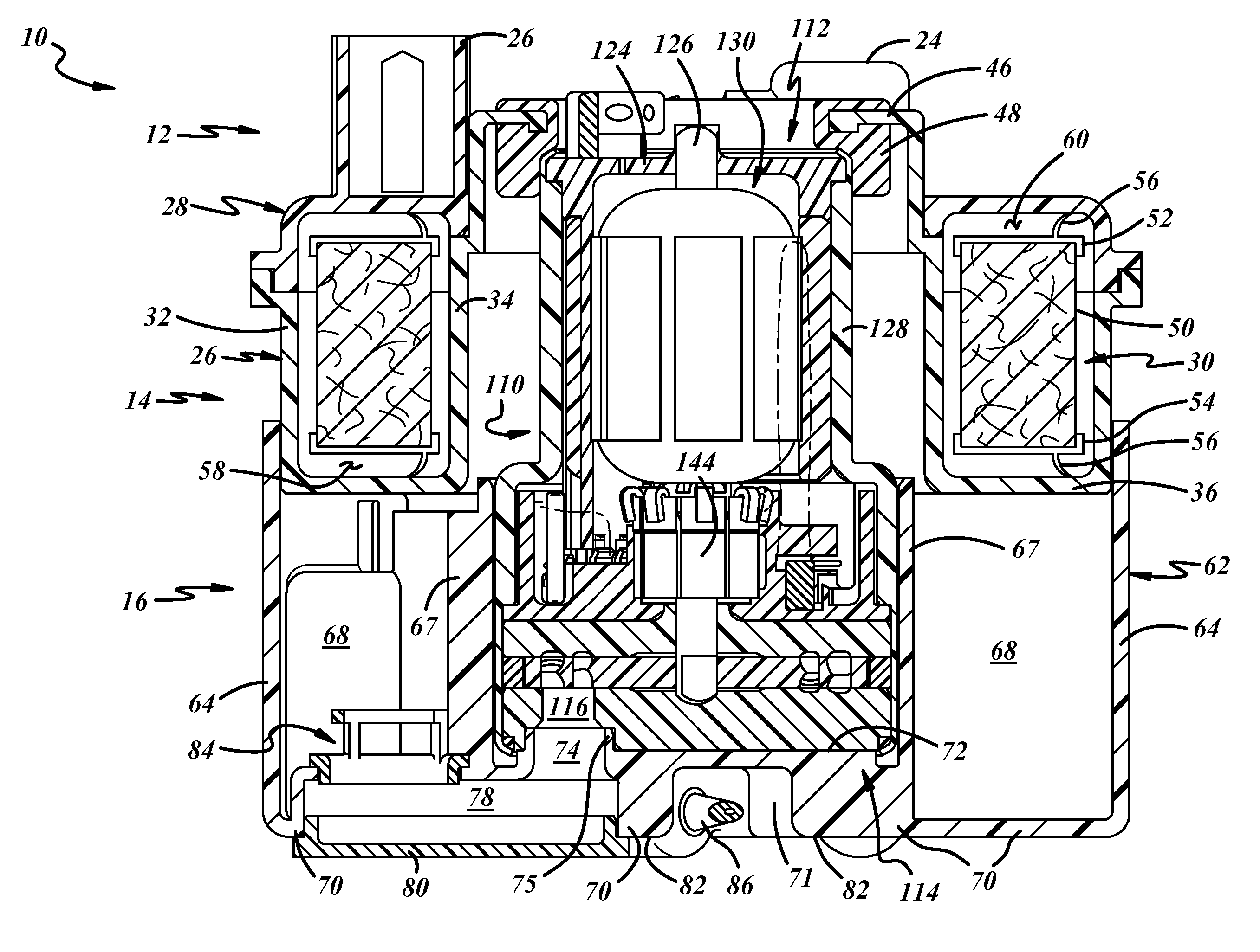 Fuel pump assembly for a fuel pump module