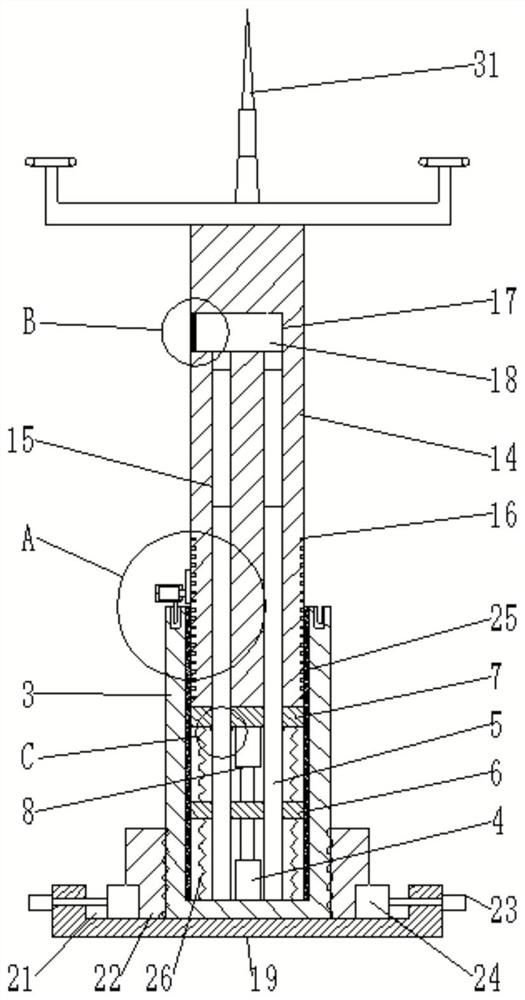 Integrated liftable meteorological tower platform