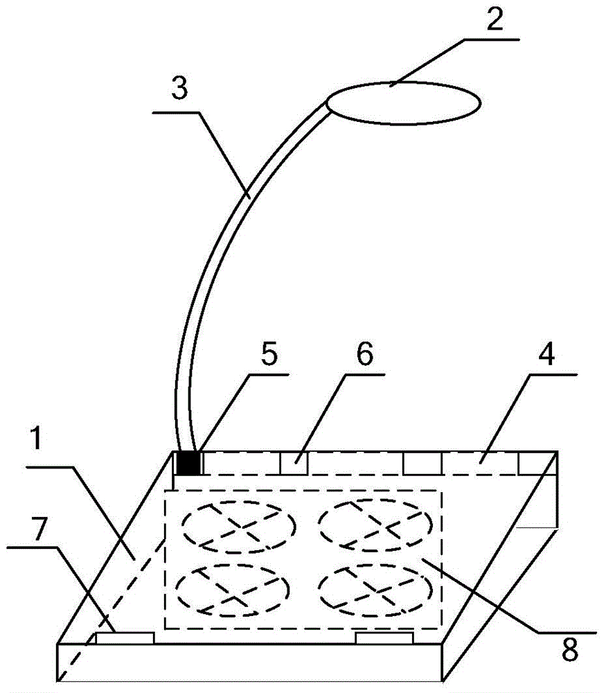 Notebook computer cooling device capable of intelligently regulating air volume