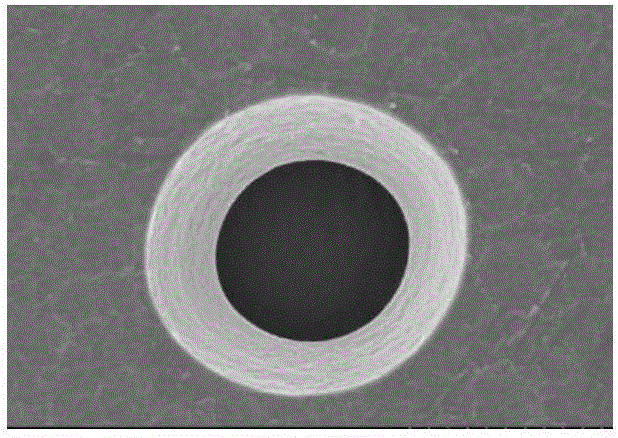 Manufacturing method for nuclear track etched membrane with single taper micropore