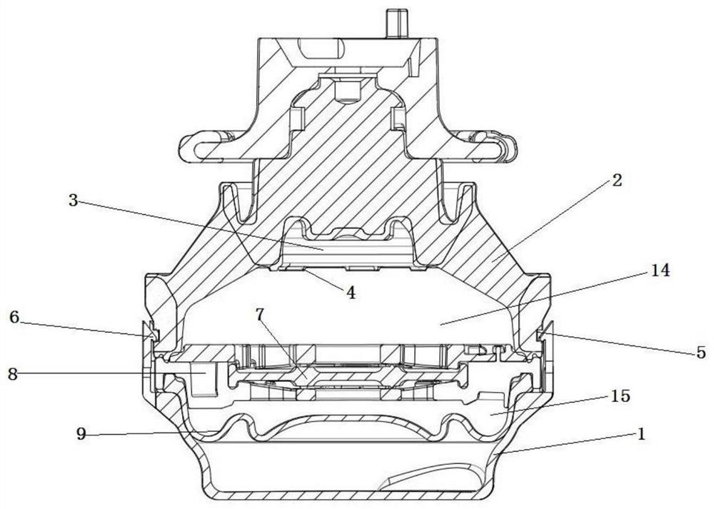 Hydraulic suspension structure