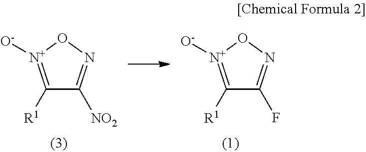 Furoxan compound, and manufacturing method for same