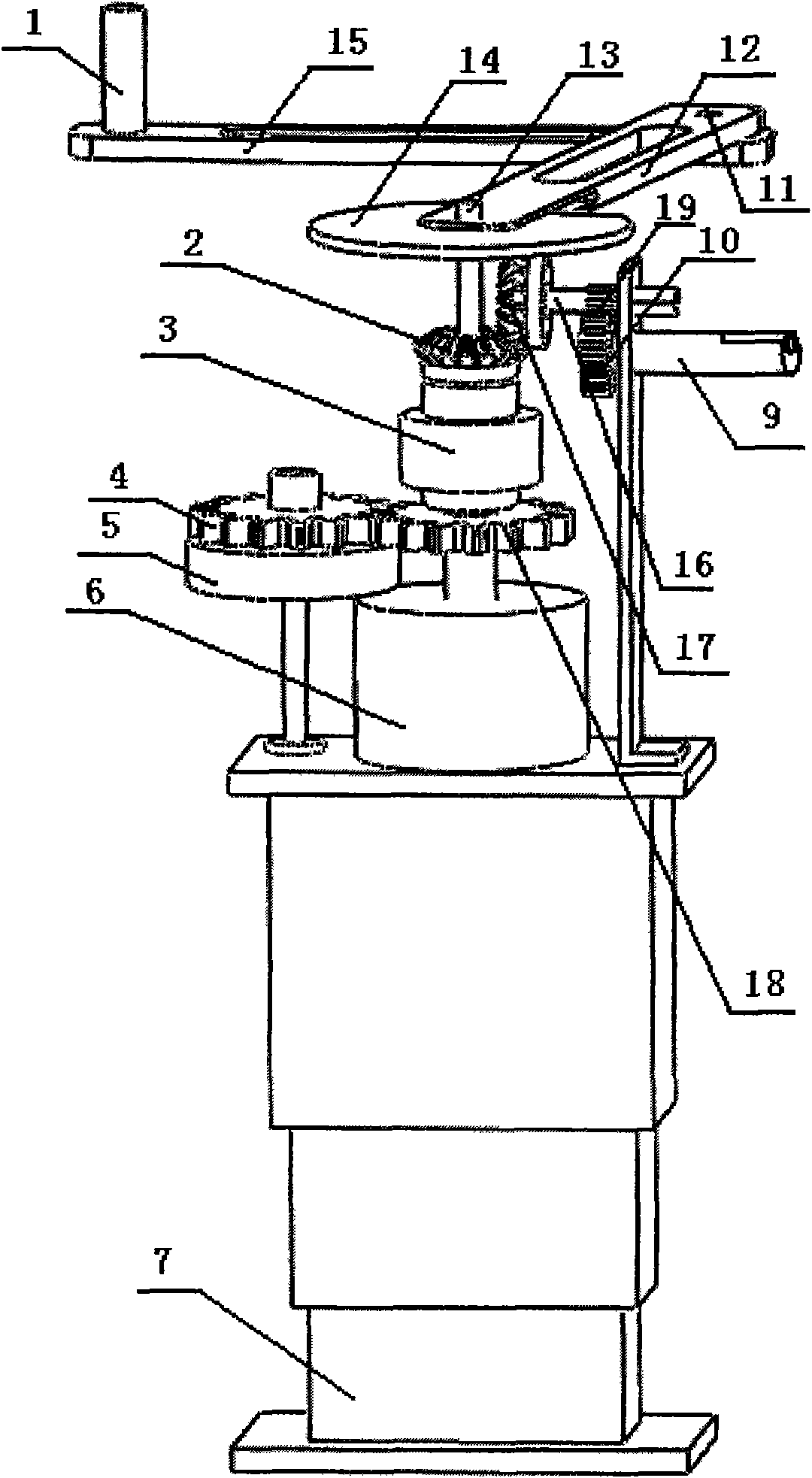 Double-output shaft active passive upper and lower limbs rehabilitation training mechanism