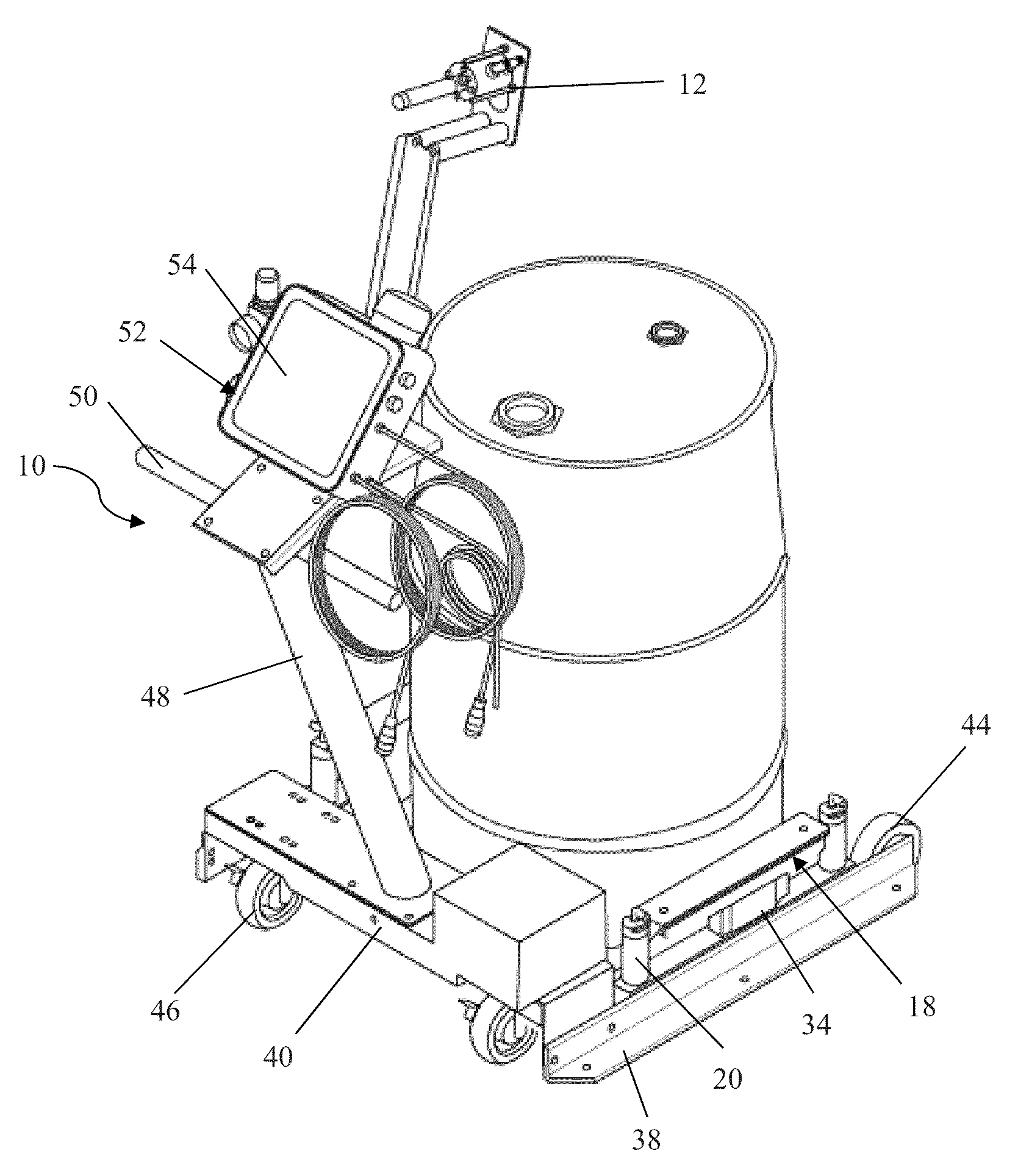 Liquid color cart and method for liquid color dispensing