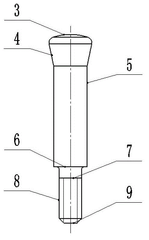 Sectional pin for semiconductor coating equipment